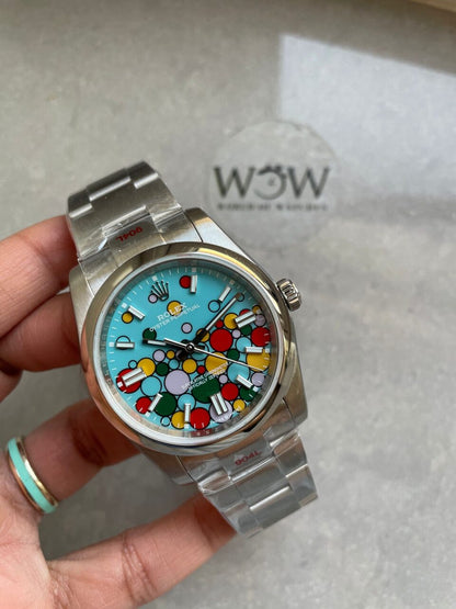 KRF Factory 1:1 Rolex Oyster Perpetual 36 126000 904L SS Bubble Dial A2824