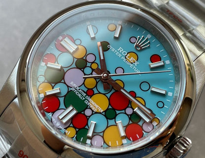 KRF Factory 1:1 Rolex Oyster Perpetual 36 126000 904L SS Bubble Dial A2824