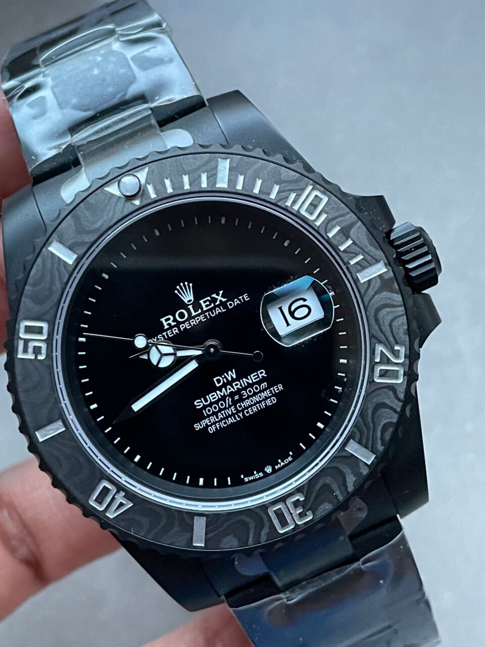 VSF FACTORY 1:1 Rolex Submariner DiW 904L DLC Graduated Blue Dial VS3135