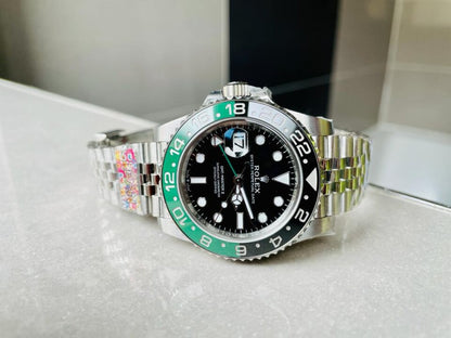 Clean Rolex GMT-Master II 126720VTNR SPRITE 904L SS Black Dial VR3186