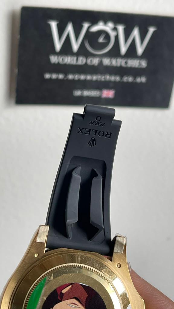 CLEAN FACTORY 1:1 Rolex Yacht-Master 42mm 226658 YG Black Dial on Rubber Strap VR3235