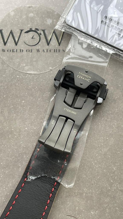 SPEEDMASTER “DARK SIDE OF THE MOON” REAL CERAMIC OMF 1:1 BEST EDITION VINTAGE BLACK ON BROWN LEATHER STRAP A9300 V2