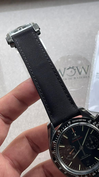 SPEEDMASTER “DARK SIDE OF THE MOON” REAL CERAMIC OMF 1:1 BEST EDITION BLACK BLACK ON NYLON STRAP A9300 V2
