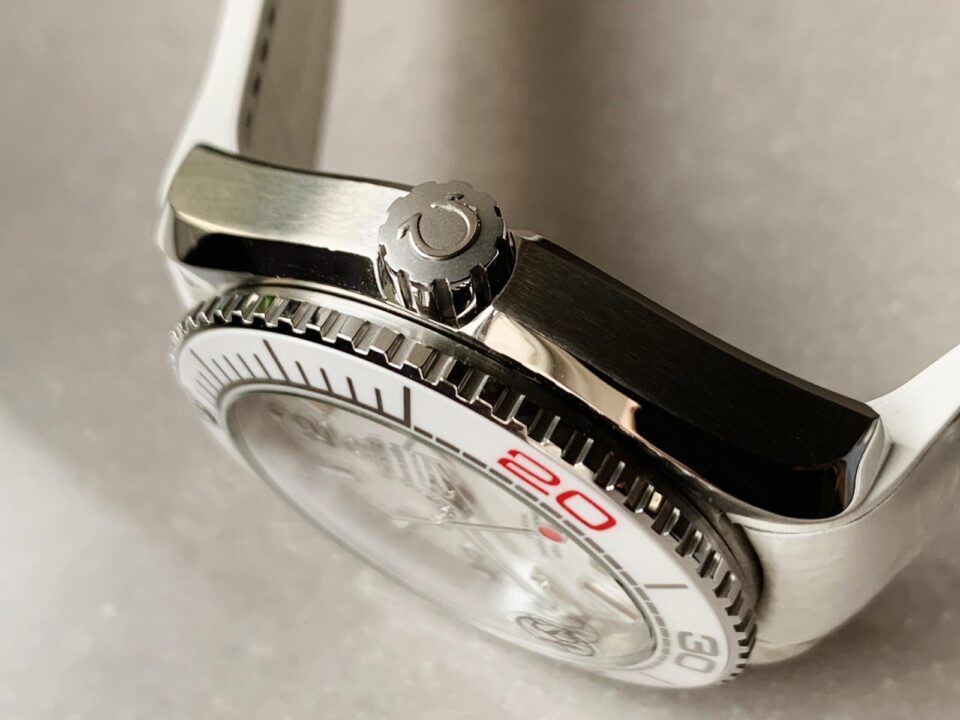 Planet Ocean SEAMASTER 39.5mm Olympic Games SS VSF 1:1 Best Edition White Dial on White Rubber Strap A8800