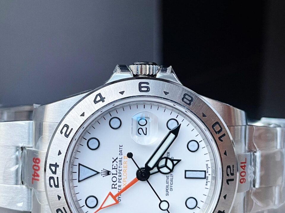 GMF Factory 1:1 Rolex EXPLORER II 42MM 216570 WHITE 904L SS BEST EDITION WHITE DIAL A3186