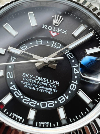 Noob FACTORY 1:1 Rolex Sky-Dweller 326934 SS Best Edition Black Dial A23J