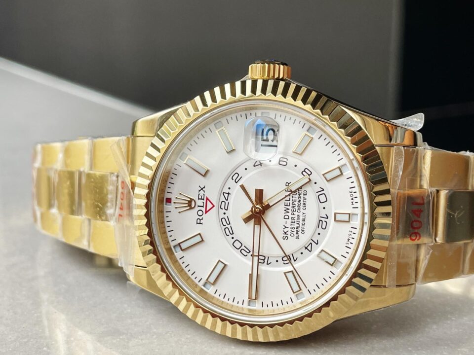 Noob FACTORY 1:1 Rolex Sky-Dweller 326934 SS Best Edition White Dial A23J