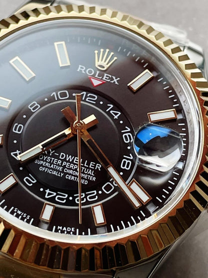 Noob FACTORY 1:1 Rolex Sky-Dweller 326934 SS Best Edition Black Dial A23J