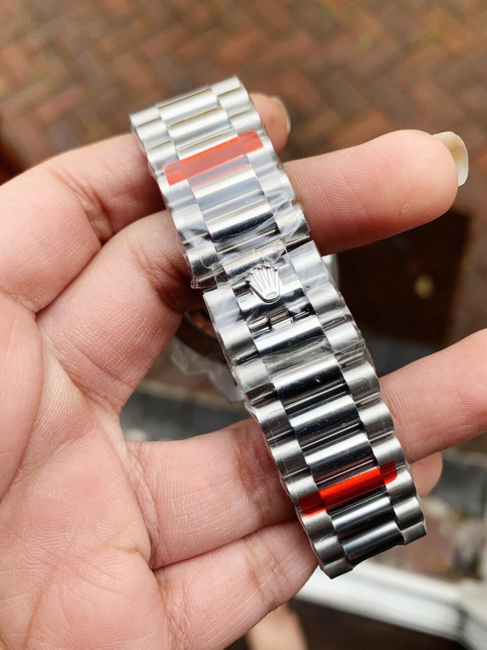 SS Factory 1:1 Rolex Day Date II Best Edition BAGUETTE DIAMONDS Bezel Ice Blue Dial Crystal Markers A3255