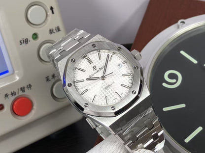 ap Royal Oak 37mm 15450 White Dial with Super 3120 Movement