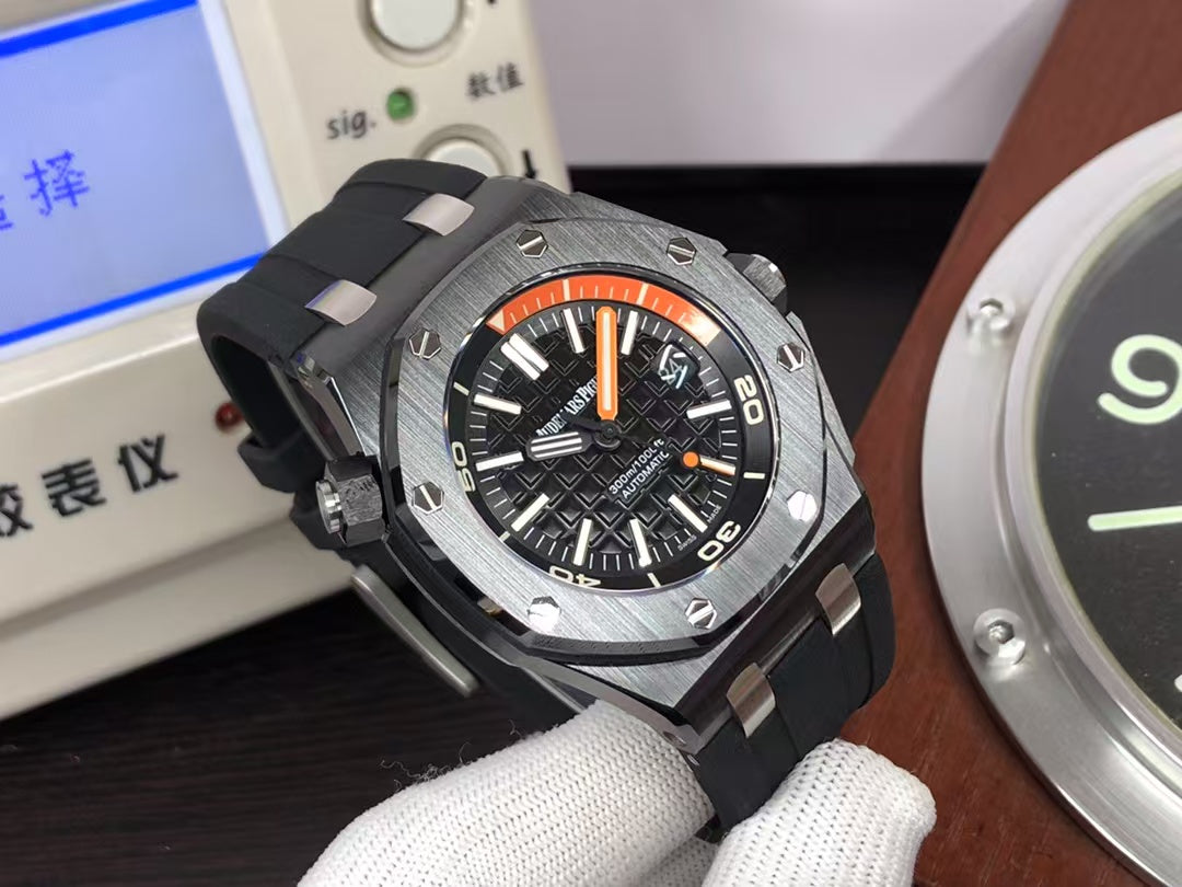 ap Royal Oak Offshore Diver 15707 Black Ceramic with Super 3120 Movement
