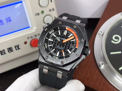 ap Royal Oak Offshore Diver 15707 Black Ceramic with Super 3120 Movement