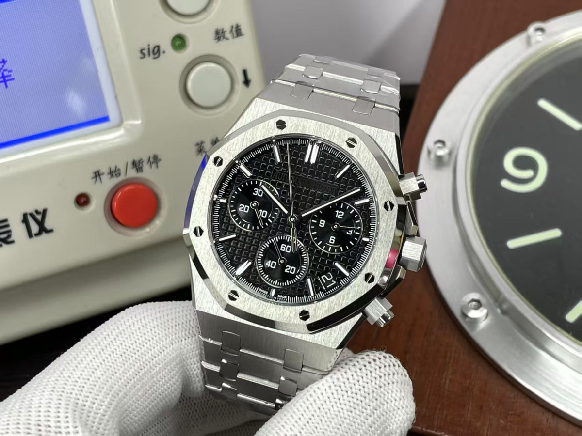 Swiss ap Royal Oak Chronograph 26240 Black Dial with 4401 Movement