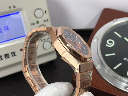 OMF ap Royal Oak Chrono 26331 Rose Gold Case Blue Dial with Asia 7750 Movement