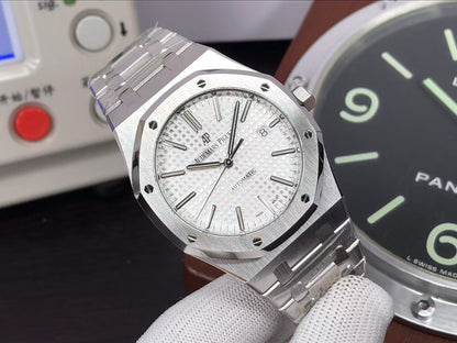 Perfect ap Royal Oak 15400 White Dial with 3120 Movement