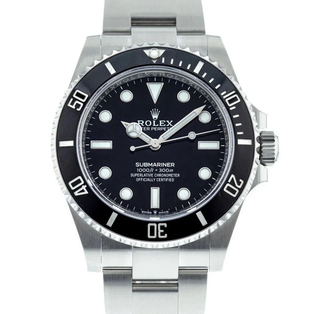Rolex Submariner Black Dial 124060 No-Date
