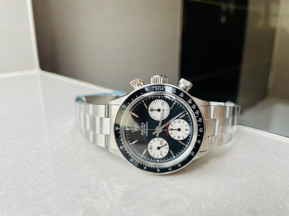 VINTAGE Rolex Daytona 6263 SS Black Dial 2 on Bracelet Venus 75