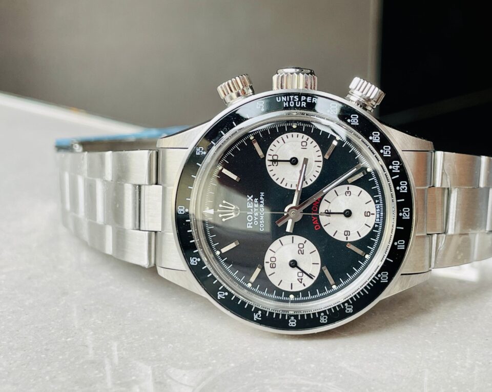 VINTAGE Rolex Daytona 6263 SS Black Dial 2 on Bracelet Venus 75