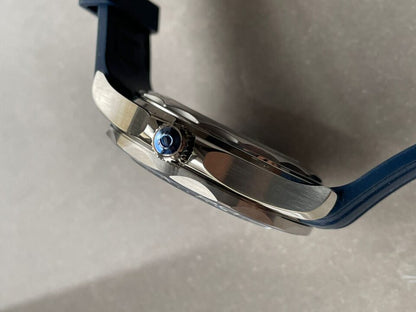 2018 Seamaster Diver 300M VSF 1:1 Best Edition Blue Ceramic Grey Dial on blue rubber strap Strap A8800