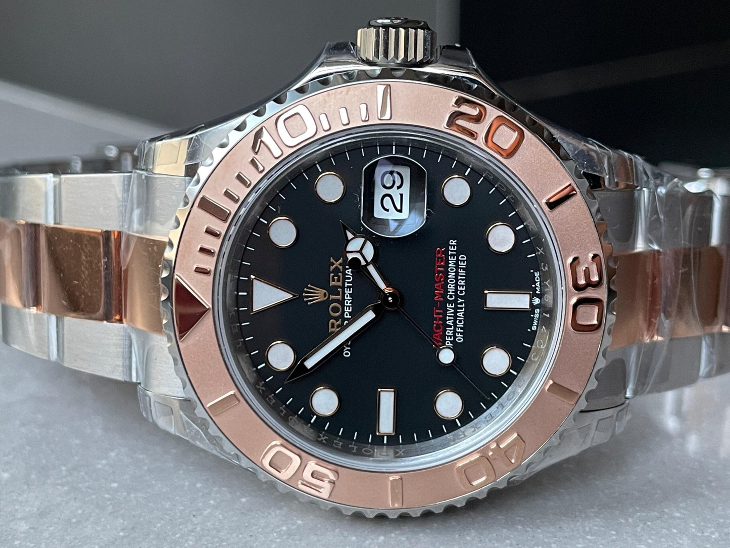 VSF FACTORY 1:1 Rolex Yacht-Master 126621 904L/RG Best Edition Black Dial VS3235