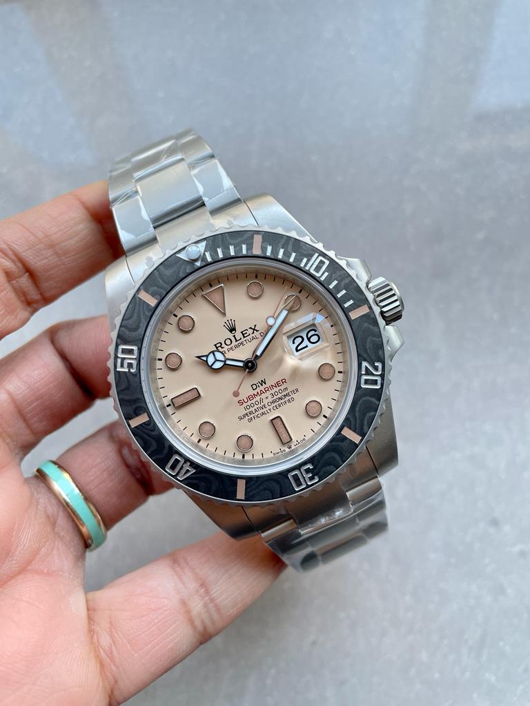 VSF FACTORY 1:1 Rolex Submariner DiW “Dune” 904L SS Yellow Dial VS3135