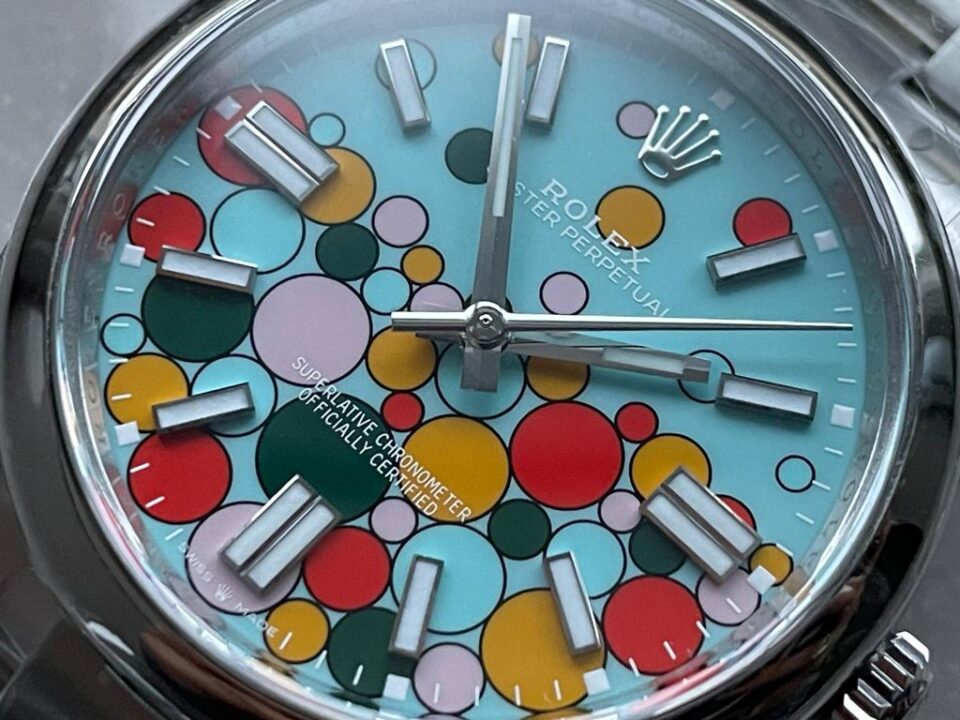Clean FACTORY 1:1 Rolex Oyster Perpetual 41mm 124300 cele bration 904L SS Bubbles Dial VR3230