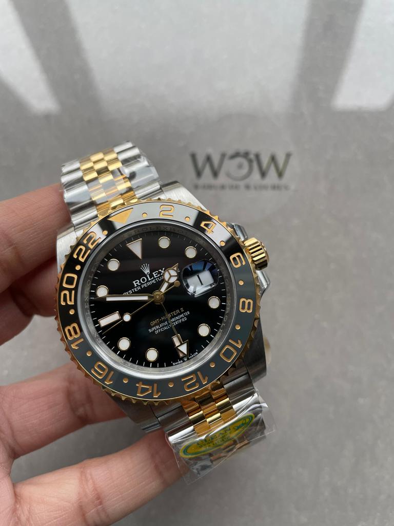 Clean Factory 1:1 Rolex GMT-Master II 126713 ZOMBIE 904L YG/SS Black Dial Dots DD3285 CHS