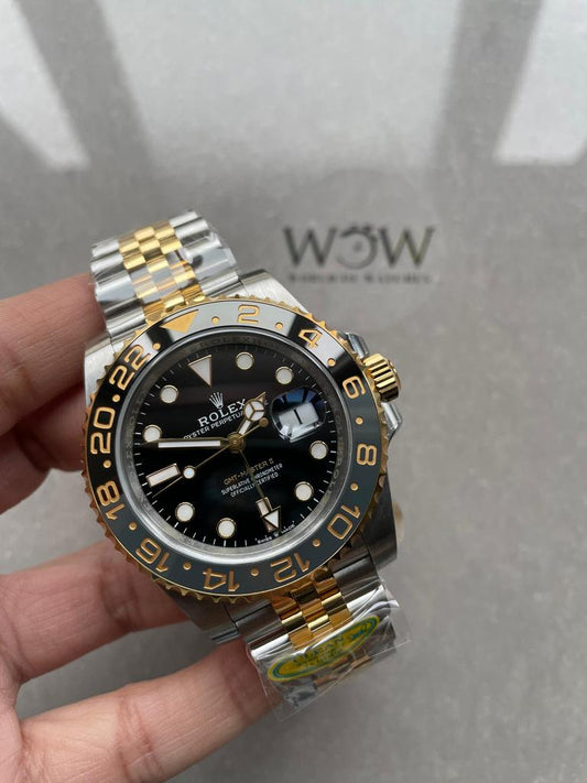 Clean Factory 1:1 Rolex GMT-Master II 126713 ZOMBIE 904L YG/SS Black Dial Dots DD3285 CHS