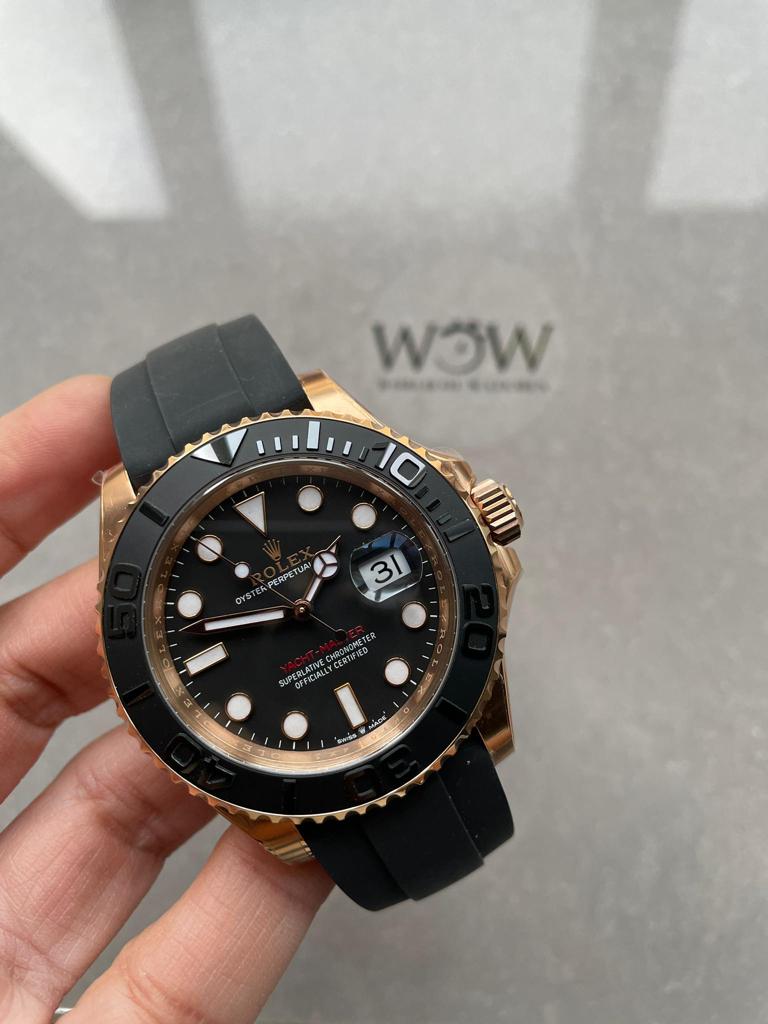 CLEAN FACTORY 1:1 Rolex Yacht-Master 40mm 126655 RG Black Dial VR3235