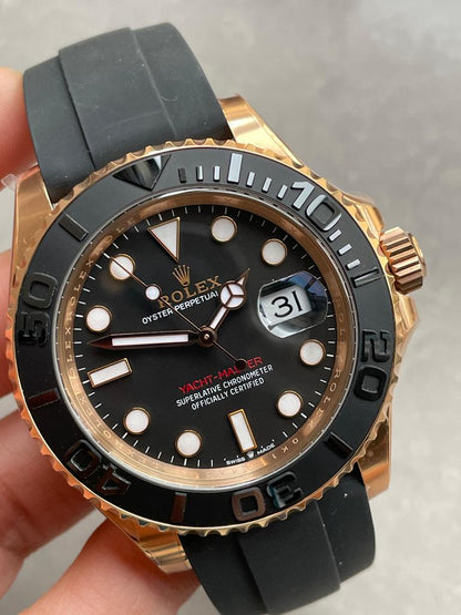 CLEAN FACTORY 1:1 Rolex Yacht-Master 40mm 126655 RG Black Dial VR3235