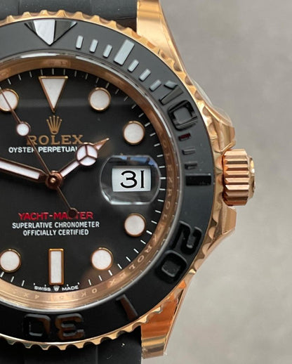 CLEAN FACTORY 1:1 Rolex Yacht-Master 40mm 126655 RG Black Dial VR3235