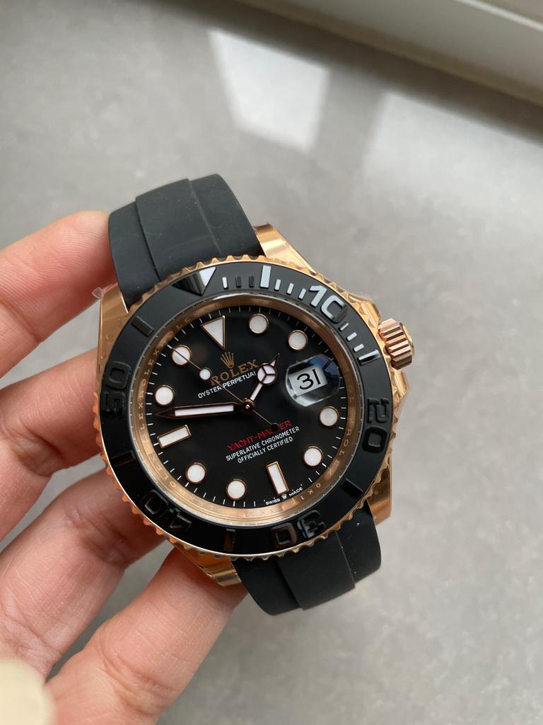CLEAN FACTORY 1:1 Rolex Yacht-Master 40mm 126655 RG Black Dial VR3235