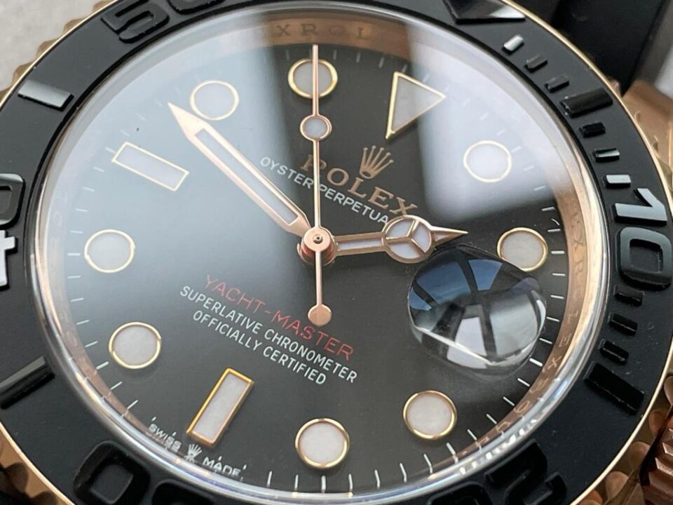CLEAN FACTORY 1:1 Rolex Yacht-Master 40mm 126655 RG Black Dial VR3235