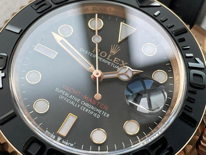 CLEAN FACTORY 1:1 Rolex Yacht-Master 40mm 126655 RG Black Dial VR3235