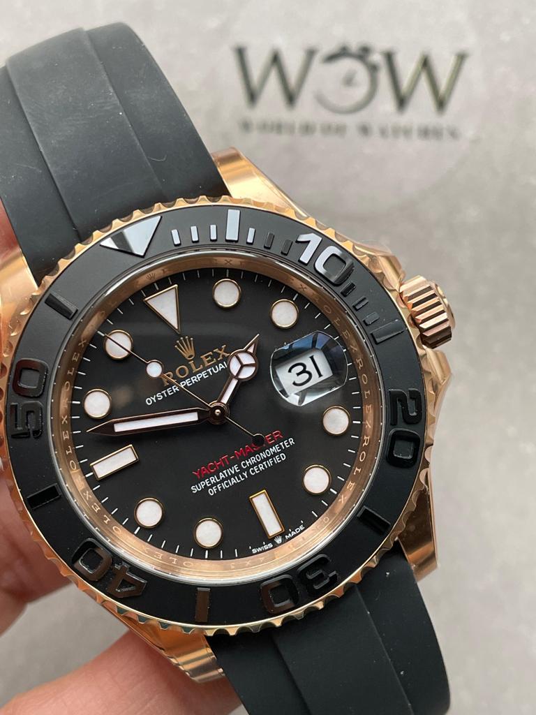 CLEAN FACTORY 1:1 Rolex Yacht-Master 40mm 126655 RG Black Dial VR3235