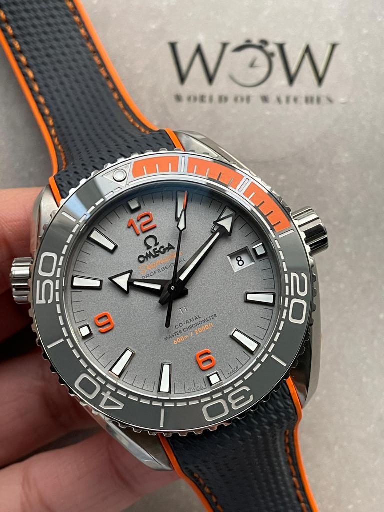 Seamaster Planet Ocean 600m Master Chronometer TI Grey Dial on Rubber Strap VSF A8900