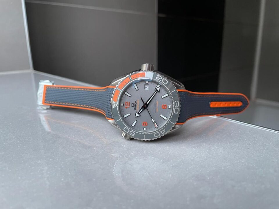 Seamaster Planet Ocean 600m Master Chronometer TI Grey Dial on Rubber Strap VSF A8900