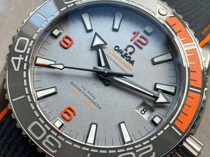 Seamaster Planet Ocean 600m Master Chronometer TI Grey Dial on Rubber Strap VSF A8900