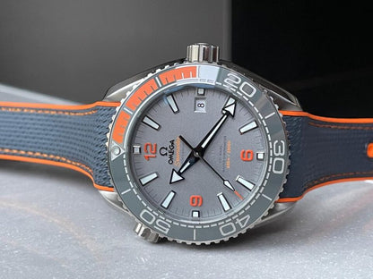 Seamaster Planet Ocean 600m Master Chronometer TI Grey Dial on Rubber Strap VSF A8900