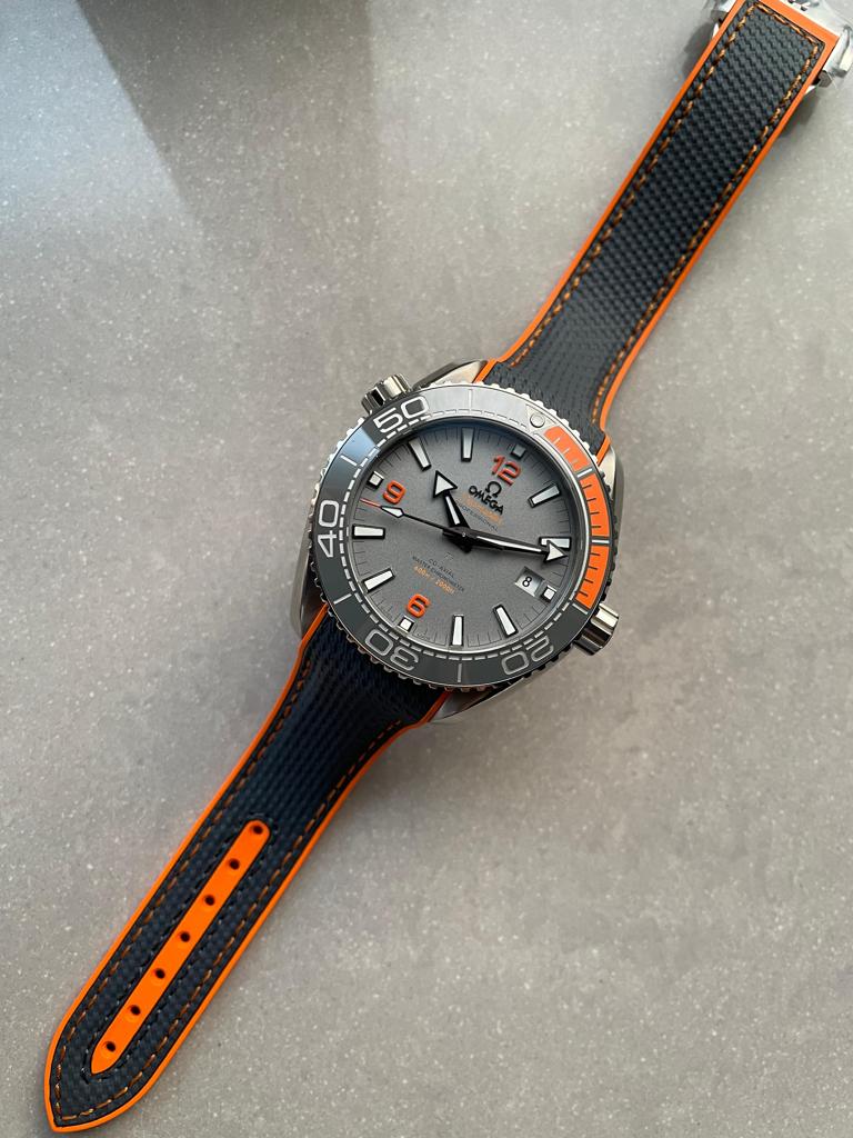 Seamaster Planet Ocean 600m Master Chronometer TI Grey Dial on Rubber Strap VSF A8900