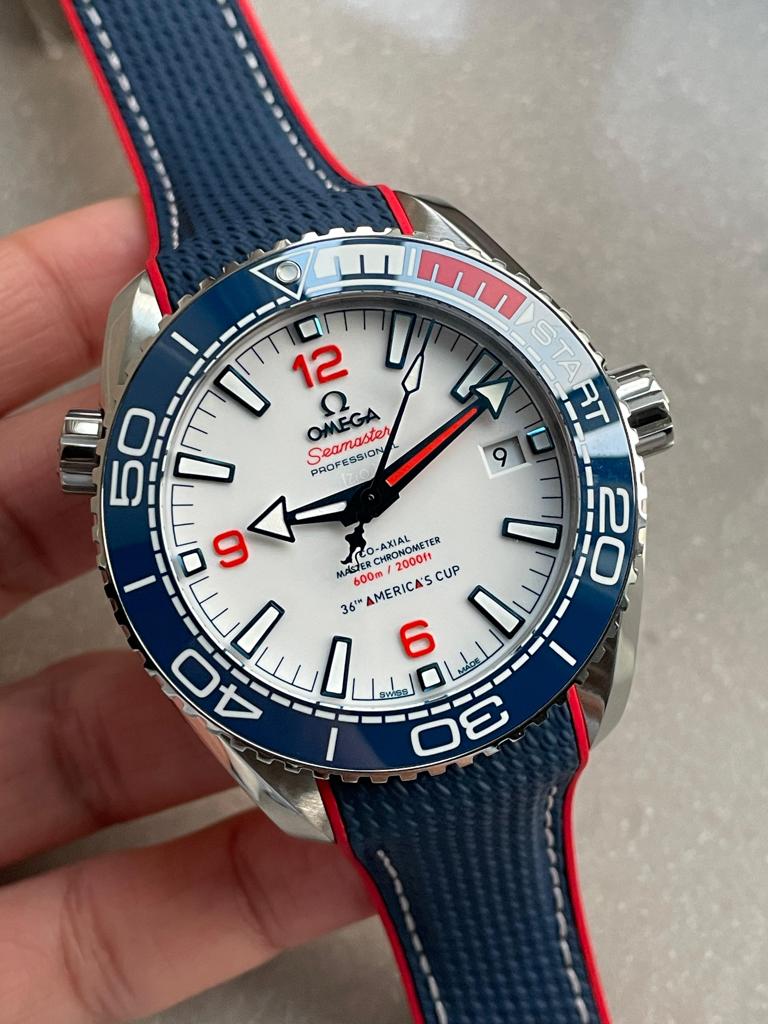 Seamaster Planet Ocean 600M 36TH America’s Cup Auckland 2021 43.5mm VSF SS White Dial Swiss 8900