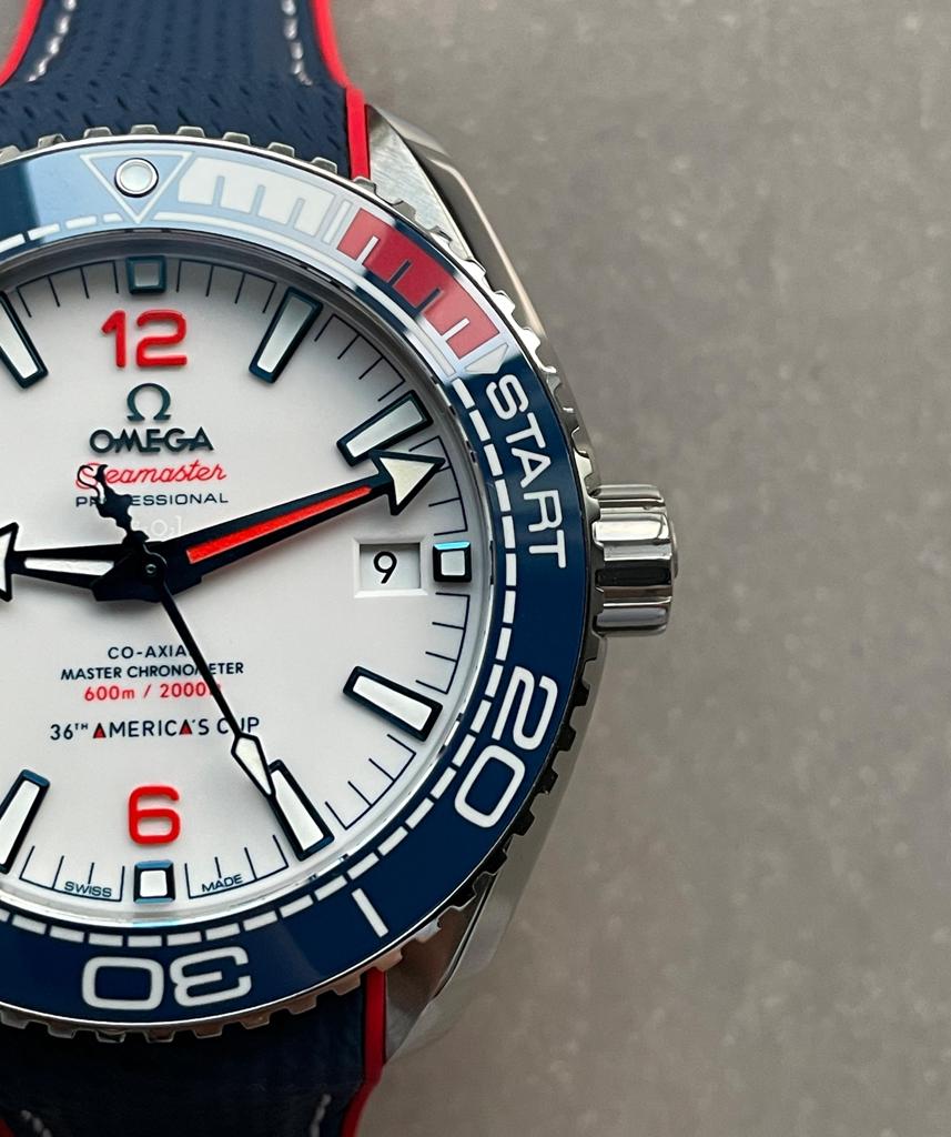 Seamaster Planet Ocean 600M 36TH America’s Cup Auckland 2021 43.5mm VSF SS White Dial Swiss 8900