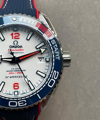 Seamaster Planet Ocean 600M 36TH America’s Cup Auckland 2021 43.5mm VSF SS White Dial Swiss 8900
