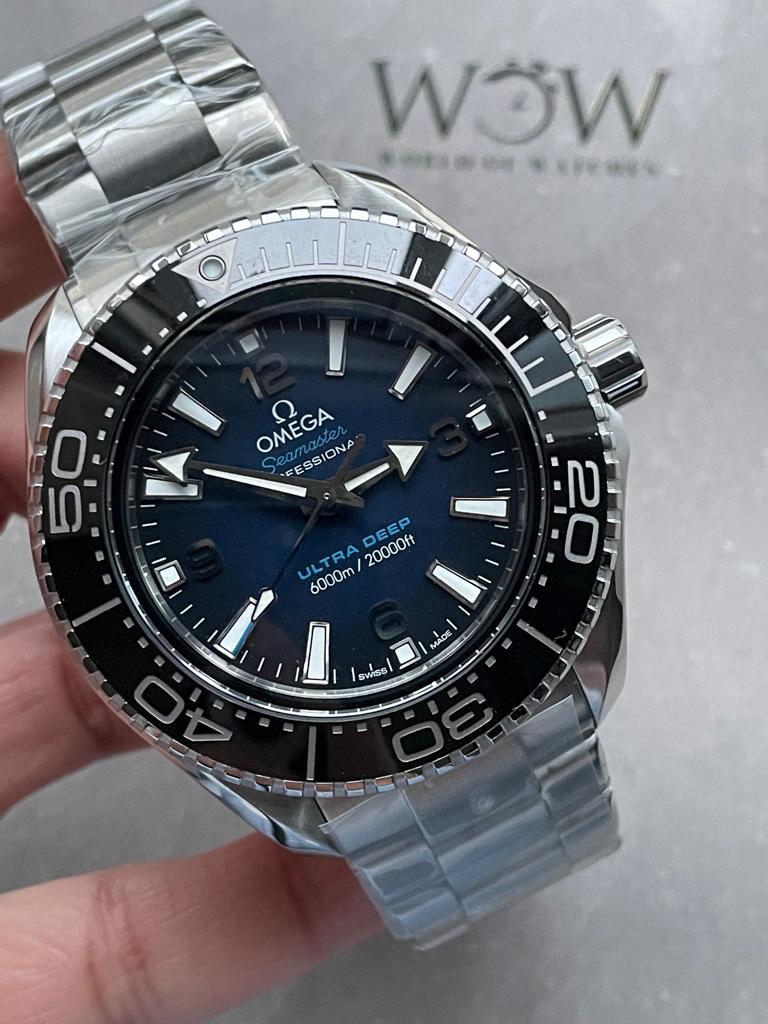 Seamaster 6000M Ultra Deep SS VSF 1:1 Best Edition Deep Blue Dial on SS Bracelet A8912