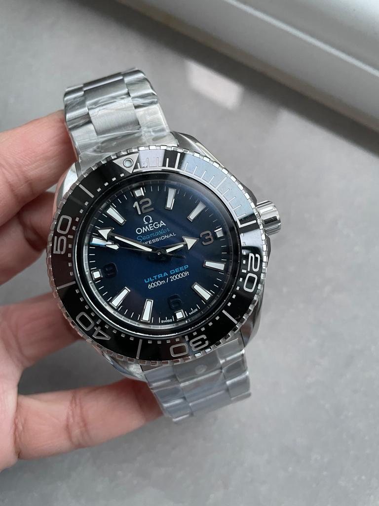 Seamaster 6000M Ultra Deep SS VSF 1:1 Best Edition Deep Blue Dial on SS Bracelet A8912
