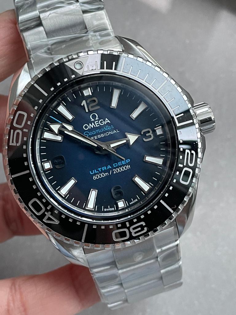 Seamaster 6000M Ultra Deep SS VSF 1:1 Best Edition Deep Blue Dial on SS Bracelet A8912