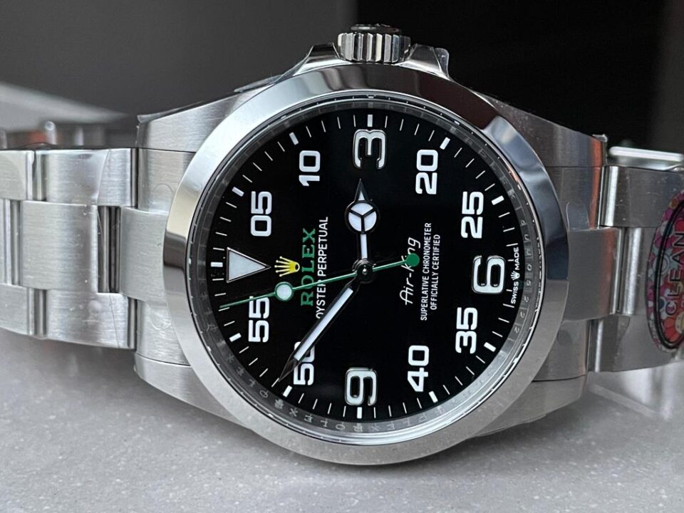 Clean Factory 1:1 Rolex Air-King 40mm 126900 904L SS Black Dial Numerals VR3230