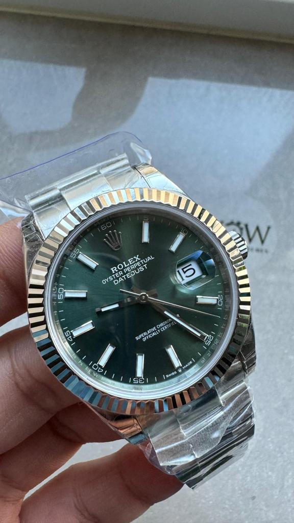 VSF Factory 1:1 Rolex DateJust 36 SS 126234 Best Edition 904L Steel Green Dial VS3235