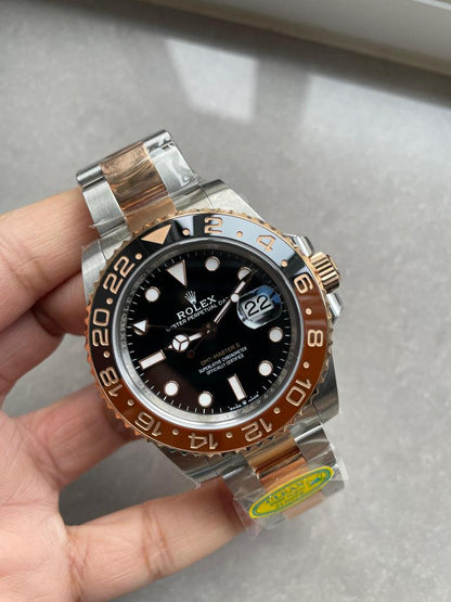 Clean Factory 1:1 Rolex GMT-Master II 126711 CHNR Black/Brown Ceramic Rootbeer Best Edition DD3285 CHS
