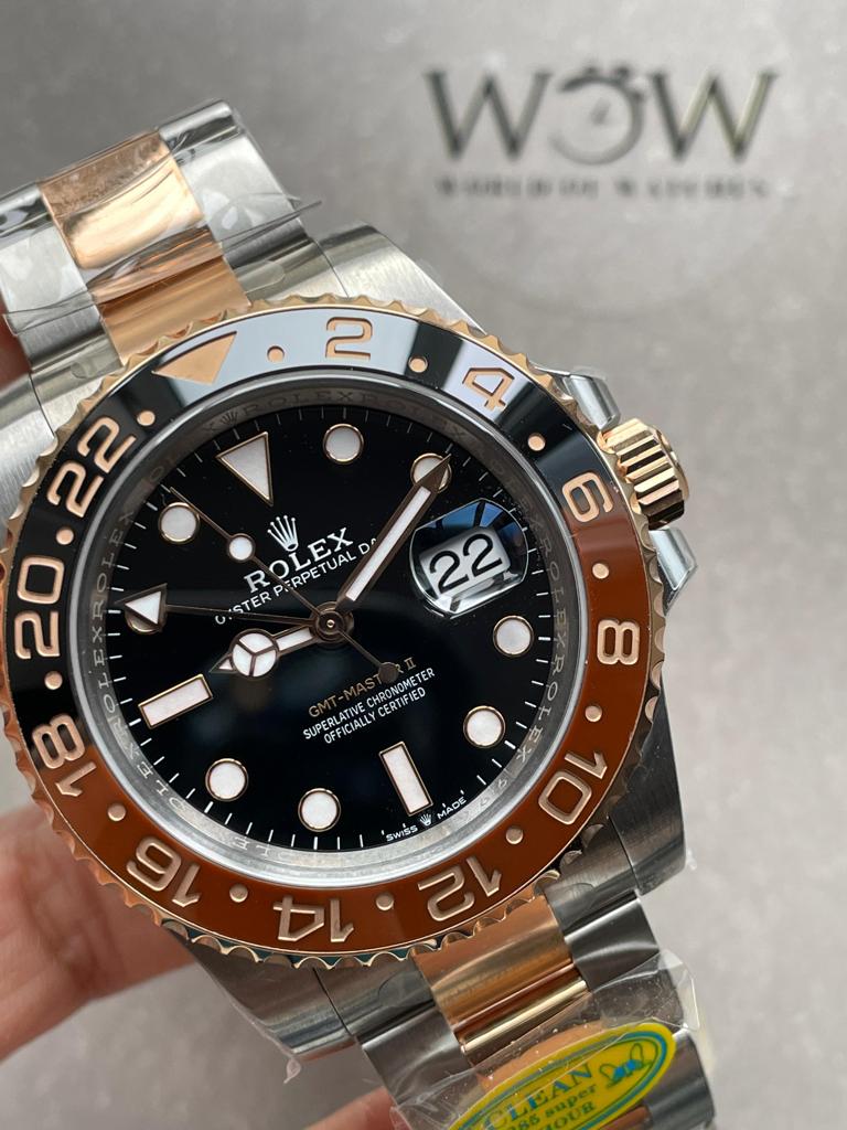 Clean Factory 1:1 Rolex GMT-Master II 126711 CHNR Black/Brown Ceramic Rootbeer Best Edition DD3285 CHS
